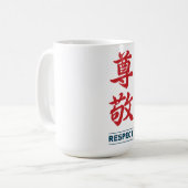 Respect 2 koffiemok (Voorkant links)