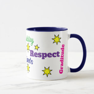 Respect Attitude Mok door Zazz_it Gepersonaliseerd