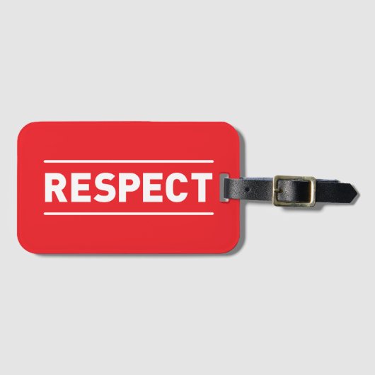 respect bagagelabel (Voorkant (horizontaal))