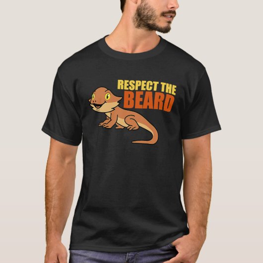 Respect Beard Reptiles Bearded Dragon  Owner Graph T-shirt (Voorkant)