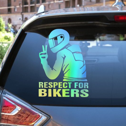 Respect Biker Motorcycle 3D Vinyl Decal Sticker