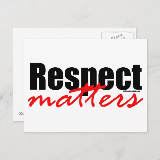 Respect Briefkaart (Voorkant / Achterkant)