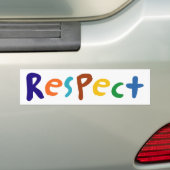 respect bumpersticker (Op auto)