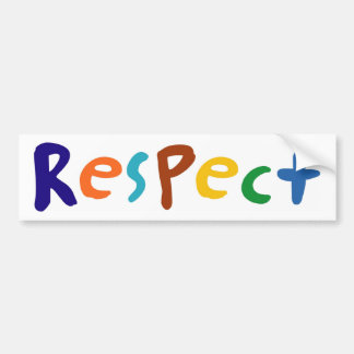 respect bumpersticker