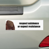 respect bumpersticker (Op auto)