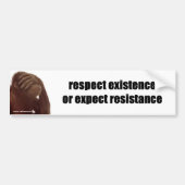 respect bumpersticker (Voorkant)