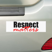 Respect Bumpersticker (Op auto)