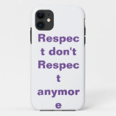 respect Case-Mate iPhone case (Achterkant)