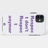 respect Case-Mate iPhone case (Achterkant (horizontaal))