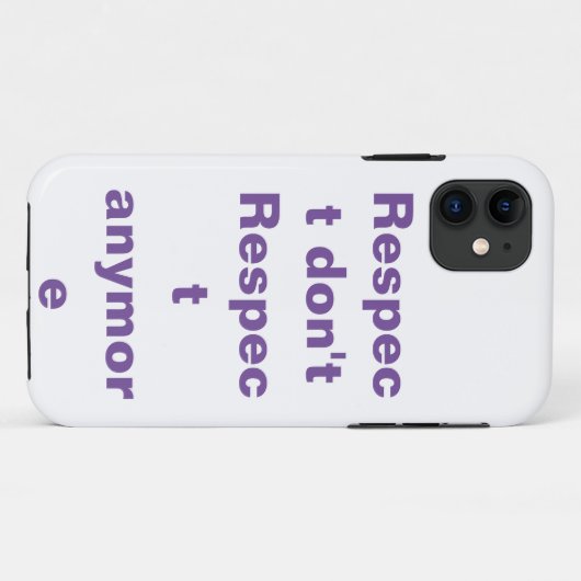 respect Case-Mate iPhone case (Achterkant (horizontaal))