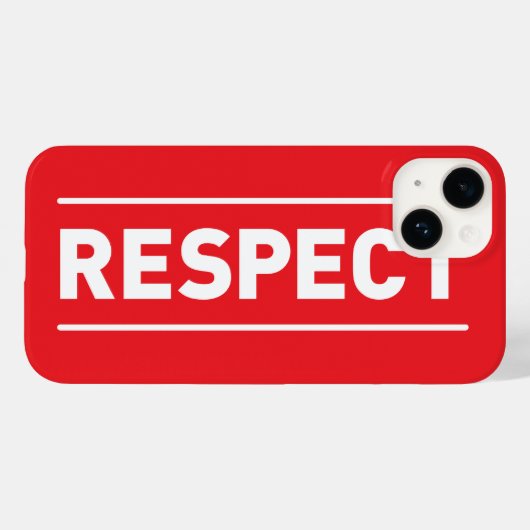 respect Case-Mate iPhone case (Achterkant (horizontaal))