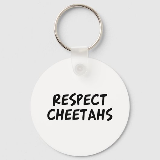 Respect Cheetahs Sleutelhanger (Voorkant)