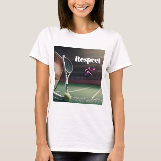 RESPECT Coco Gauff, tennispassie, tennisfanatiek, T-shirt (Voorkant)