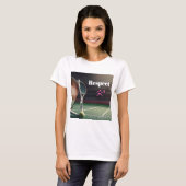 RESPECT Coco Gauff, tennispassie, tennisfanatiek, T-shirt (Voorkant volledig)