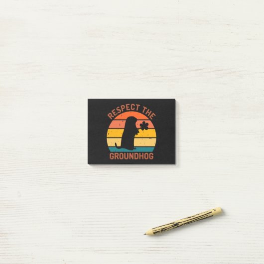 Respect De Bosmarmot Post-it® Notes (Op bureau)