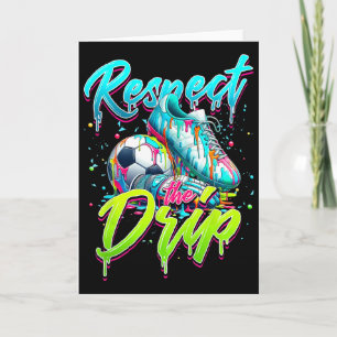 Respect De Druppel Voetbal Ijs Druppel Met Sprinke Kaart