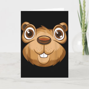 Respect De Groundhog Day Grond Eekhoorn Dierenkost Kaart