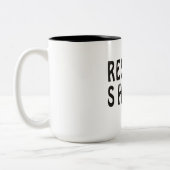 "Respect de Sherpa" bergbeklimming Tweekleurige Koffiemok (Links)