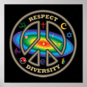 respect diversiteitsstempel poster (Voorkant)