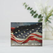 Respect, Eer en Dankbaarheid Veterans Day Ansichtk Briefkaart (Staand voorkant)
