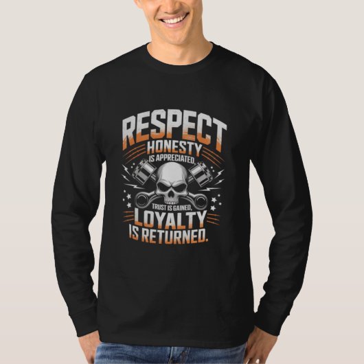 Respect, eerlijkheid, vertrouwen & loyaliteit t sh t-shirt (Voorkant)