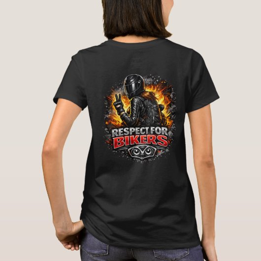 Respect for bikers t-shirt (Achterkant)