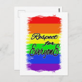 Respect for Everyone | LGBTQ+ Pride Postkarte Briefkaart (Voorkant / Achterkant)