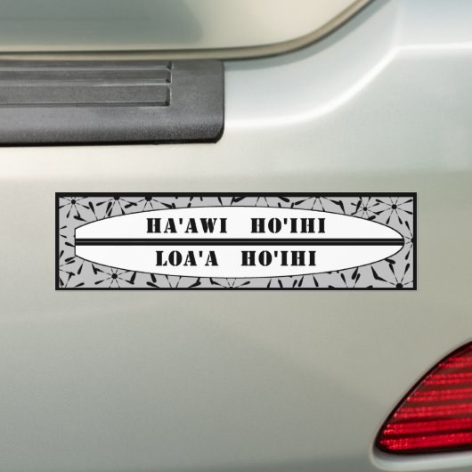 Respect geven, respect voor Surfer Bumpersticker (Op auto)