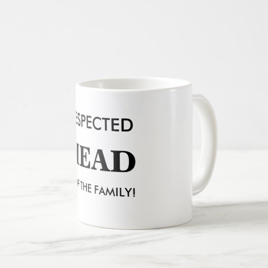 Respect gezins-, Mok- en gezinshoofd Koffiemok (Voorkant rechts)