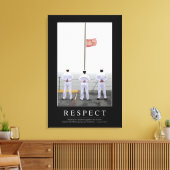 Respect: Inspirerend prijsopgave 1 Canvas Afdruk (Insitu (Woonkamer))