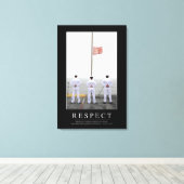 Respect: Inspirerend prijsopgave 1 Canvas Afdruk (Insitu (Houten vloer))