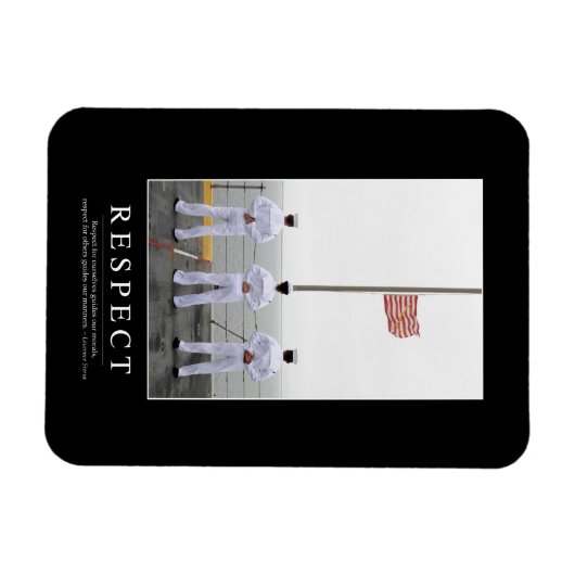 Respect: Inspirerend prijsopgave 1 Magneet (Horizontaal)