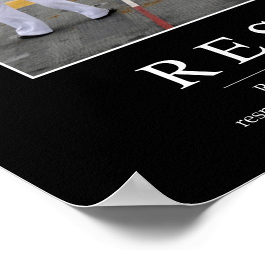 Respect: Inspirerend prijsopgave 1 Poster (Hoek)