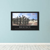 Respect: Inspirerend prijsopgave 2 Canvas Afdruk (Insitu (Houten vloer))