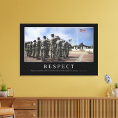 Respect: Inspirerend prijsopgave 2 Canvas Afdruk (Insitu (Woonkamer))