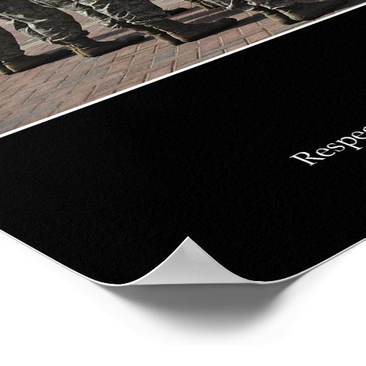 Respect: Inspirerend prijsopgave 2 Poster (Hoek)