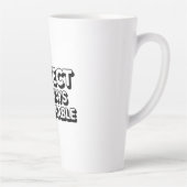 Respect is altijd in de mode latte mok (Rechts)