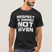 Respect is Basic Dark-Tshirt T-shirt (Voorkant)