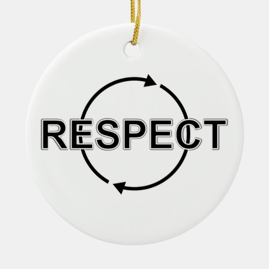 respect keramisch ornament (Voorkant)