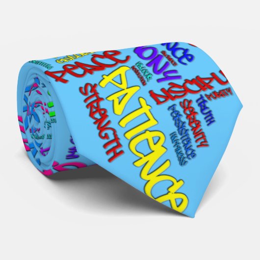 Respect, Kindness, Vertrouwen.. Virtualiseert woor Stropdas (Opgerold)