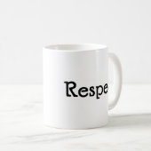 respect koffiemok (Voorkant rechts)