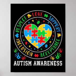 Respect Liefde Ondersteuning Acceptatie Inclusie A Poster