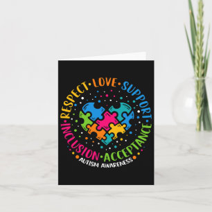 Respect Liefde Ondersteuning Inclusie Hart Puzzel Kaart