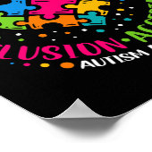 Respect Liefde Ondersteuning Inclusie Hart Puzzel Poster (Hoek)