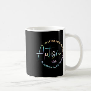 Respect Love Support Autism Awareness Maand Women Koffiemok