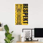 Respect - Matchbox Print - Esthetische Muurkunst (Thuiskantoor)