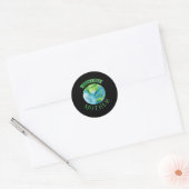 Respect moeder planeet Climate Change Cute Earth D Ronde Sticker (Envelop)