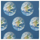 Respect Planet Earth Blue Fabric Stof (Swatch)