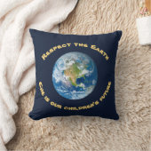 Respect Planet Earth Childrens Future Pillow Kussen (Deken)