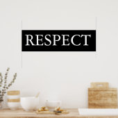 respect poster (Keuken)